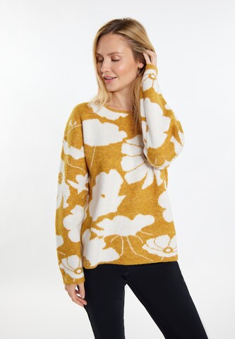 Usha Sweater 'Lurea' in Yellow: front