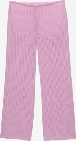 Pull&Bear Bootcut Hose in Pink: predná strana