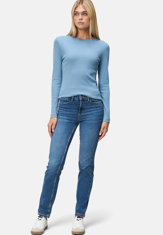 zero Jersey-Shirt mit Wellenkante in Blau