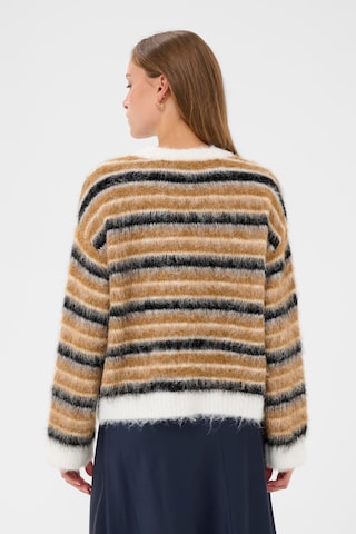 SAINT TROPEZ Knit Cardigan 'OlmaSZ' in Brown
