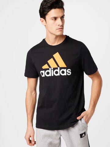 ADIDAS SPORTSWEAR Funkční tričko 'Essentials Big Logo' – černá: přední strana
