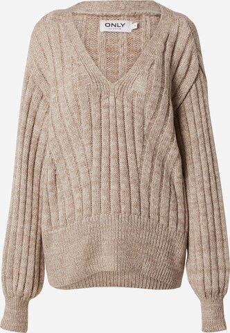 Pullover 'AGNES' di ONLY in beige: frontale