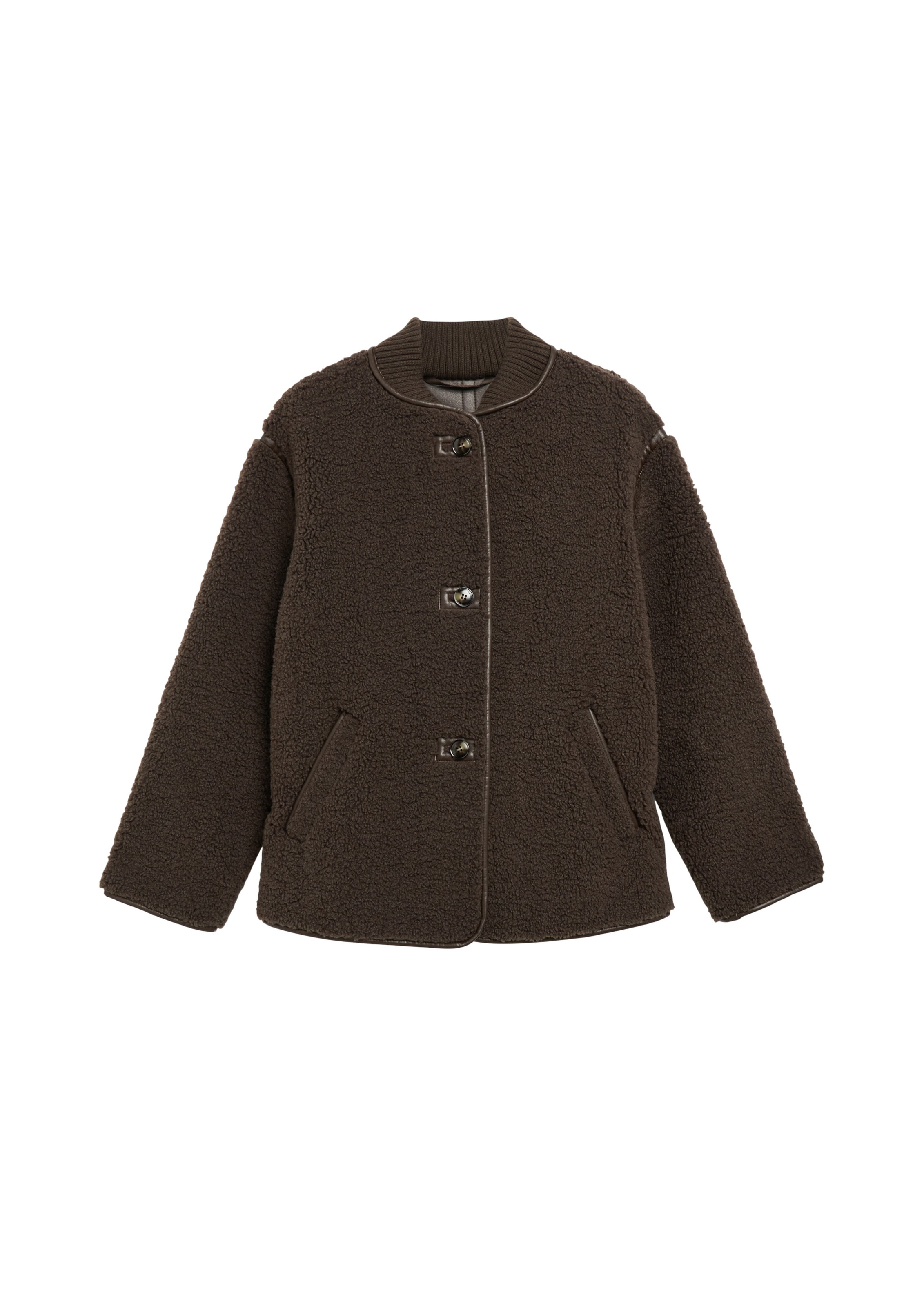 Veste mi-saison COMMA en marron : devant