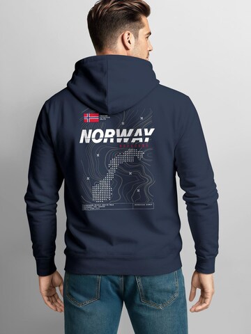 Neverless Sweatshirt 'Norway Explorer' in Blue