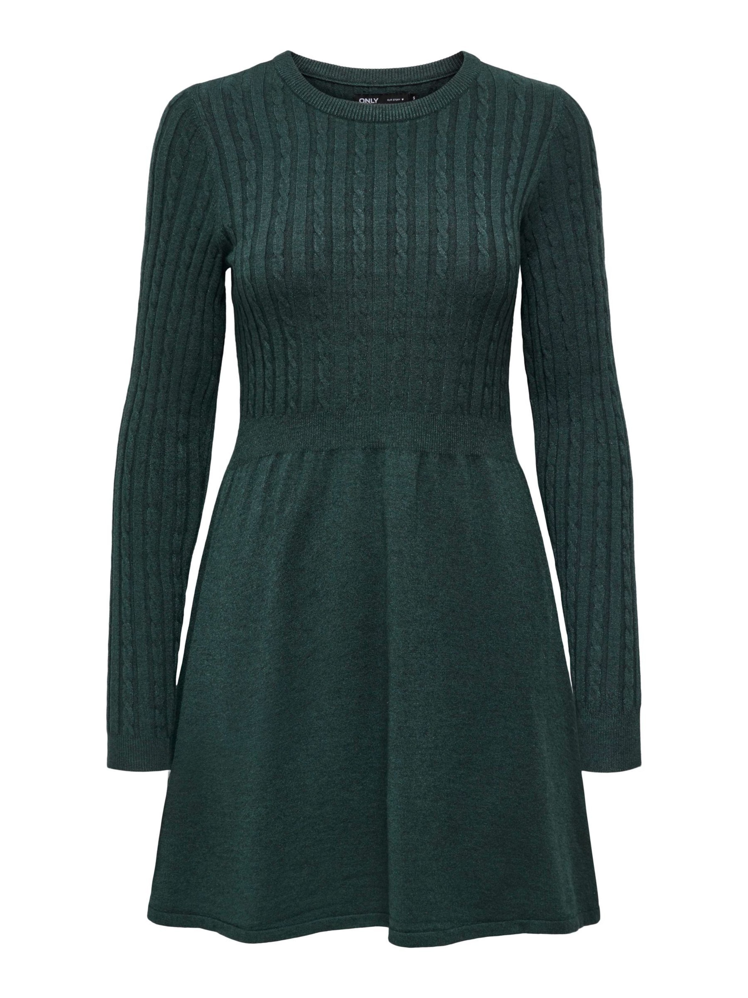 ONLY Strickkleid 'FIA' in Grün: Vorderseite