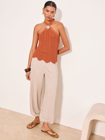 Lipsy - Top de punto en naranja