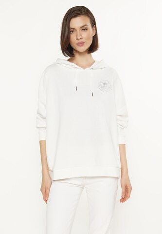 Usha Sweatshirt in Wit: voorkant
