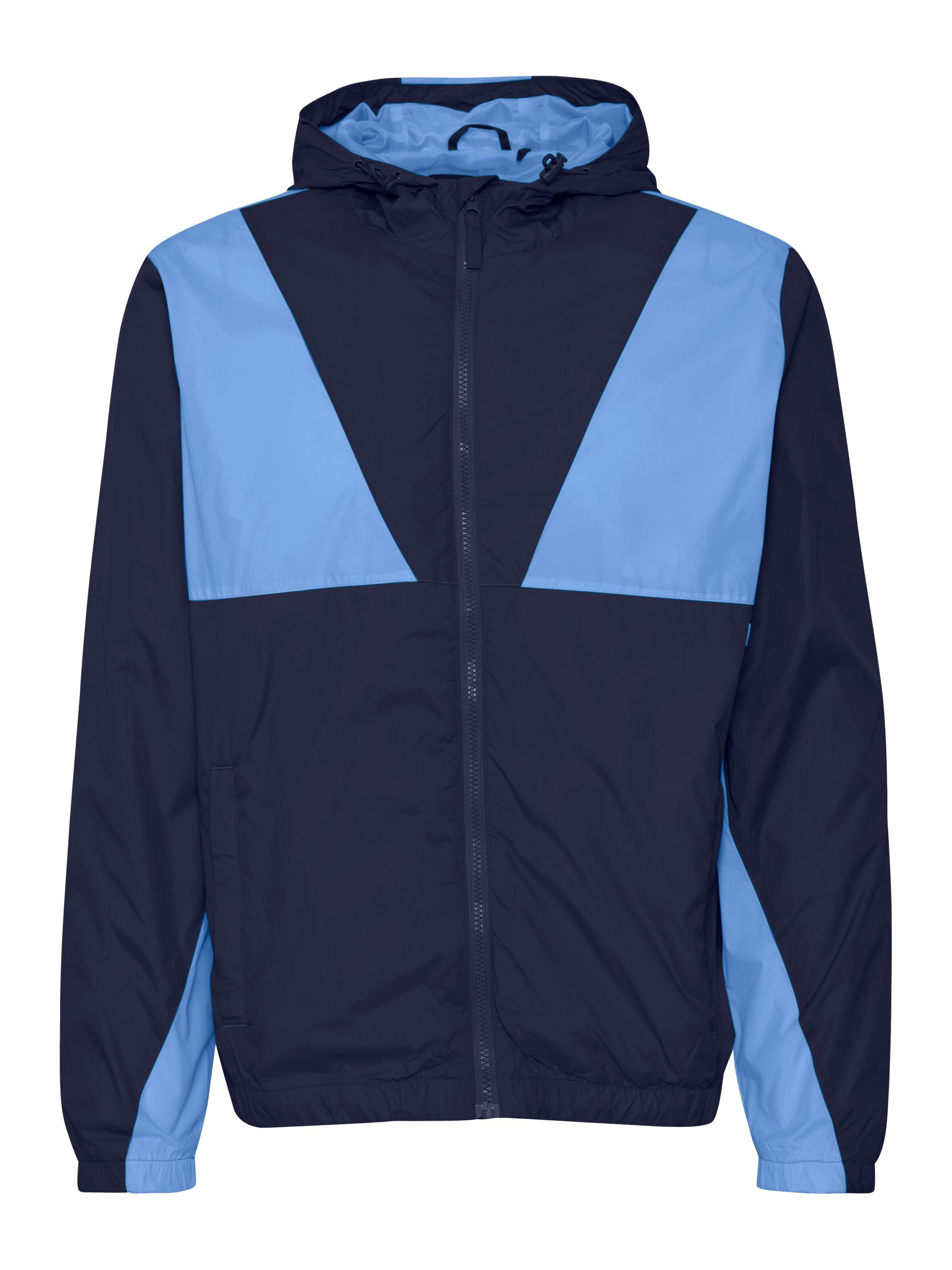 Veste mi-saison BLEND en bleu : devant