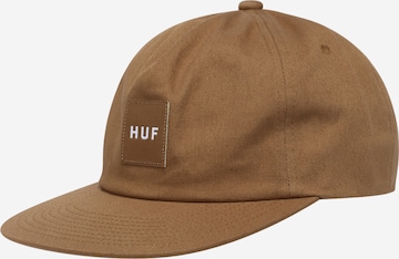 HUF Cap in Brown: front