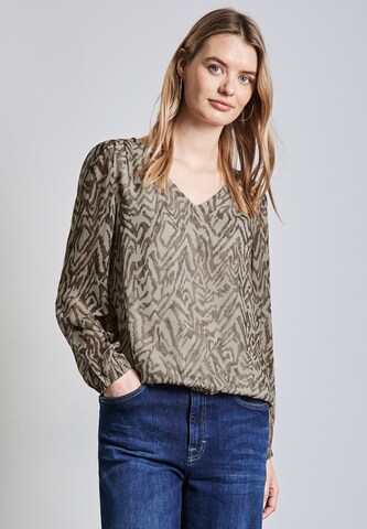 STREET ONE Blouse in Beige: front