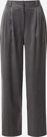 A LOT LESS Wide leg Pleat-Front Pants 'Florentina' in Grey: front