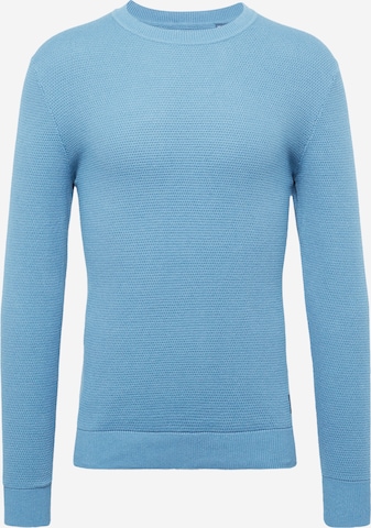 JACK & JONES Sweater 'WESLEY' in Blue: front