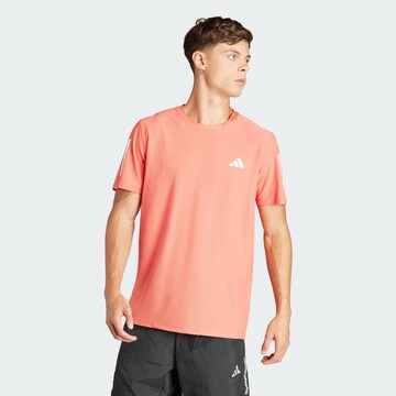 T-Shirt fonctionnel 'Own the Run' ADIDAS PERFORMANCE en rouge : devant