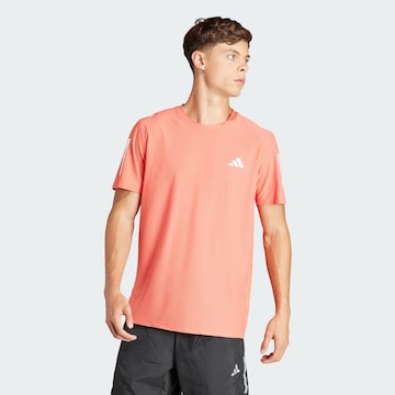 T-Shirt fonctionnel 'Own the Run' ADIDAS PERFORMANCE en rouge : devant