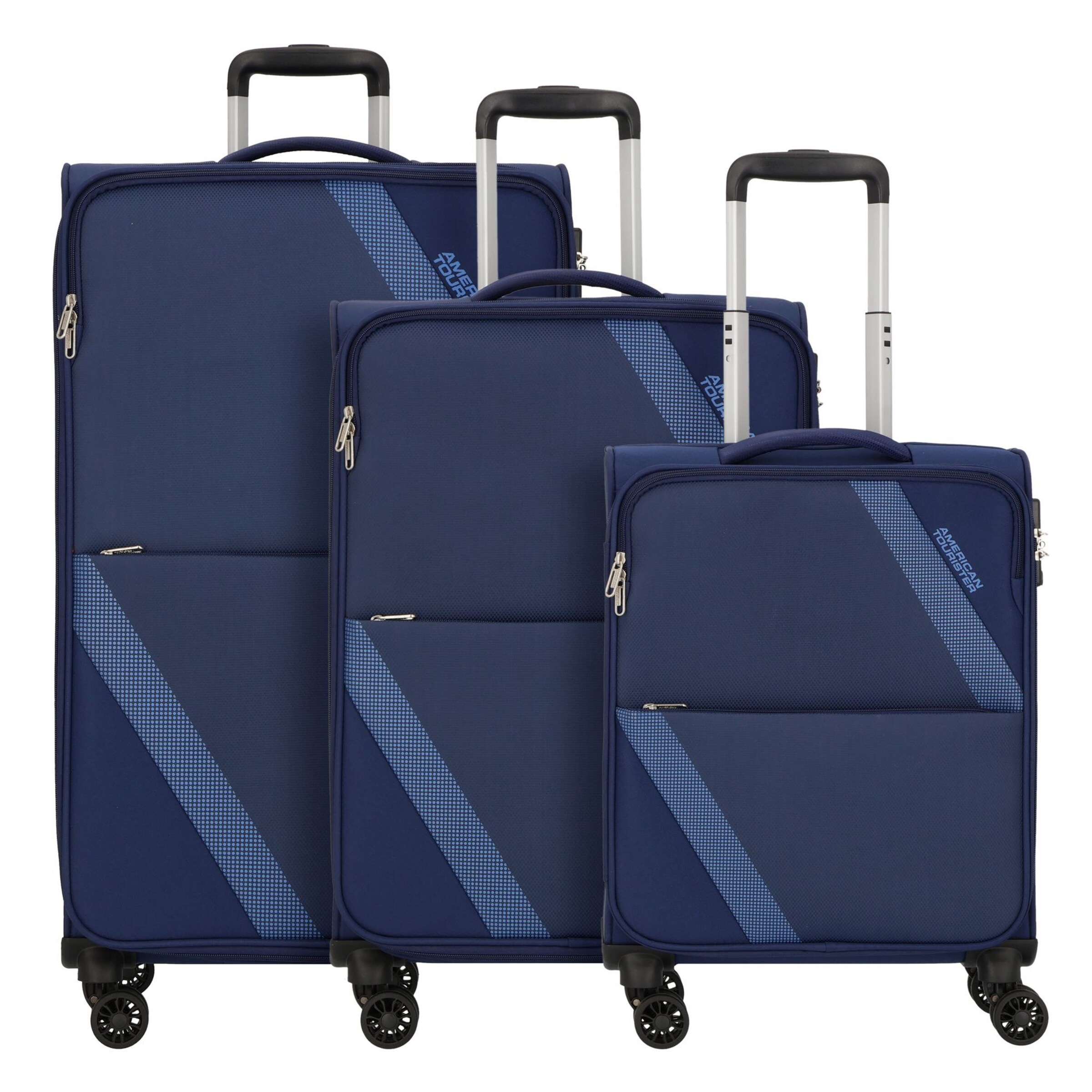 Ensemble de bagages American Tourister en bleu : devant