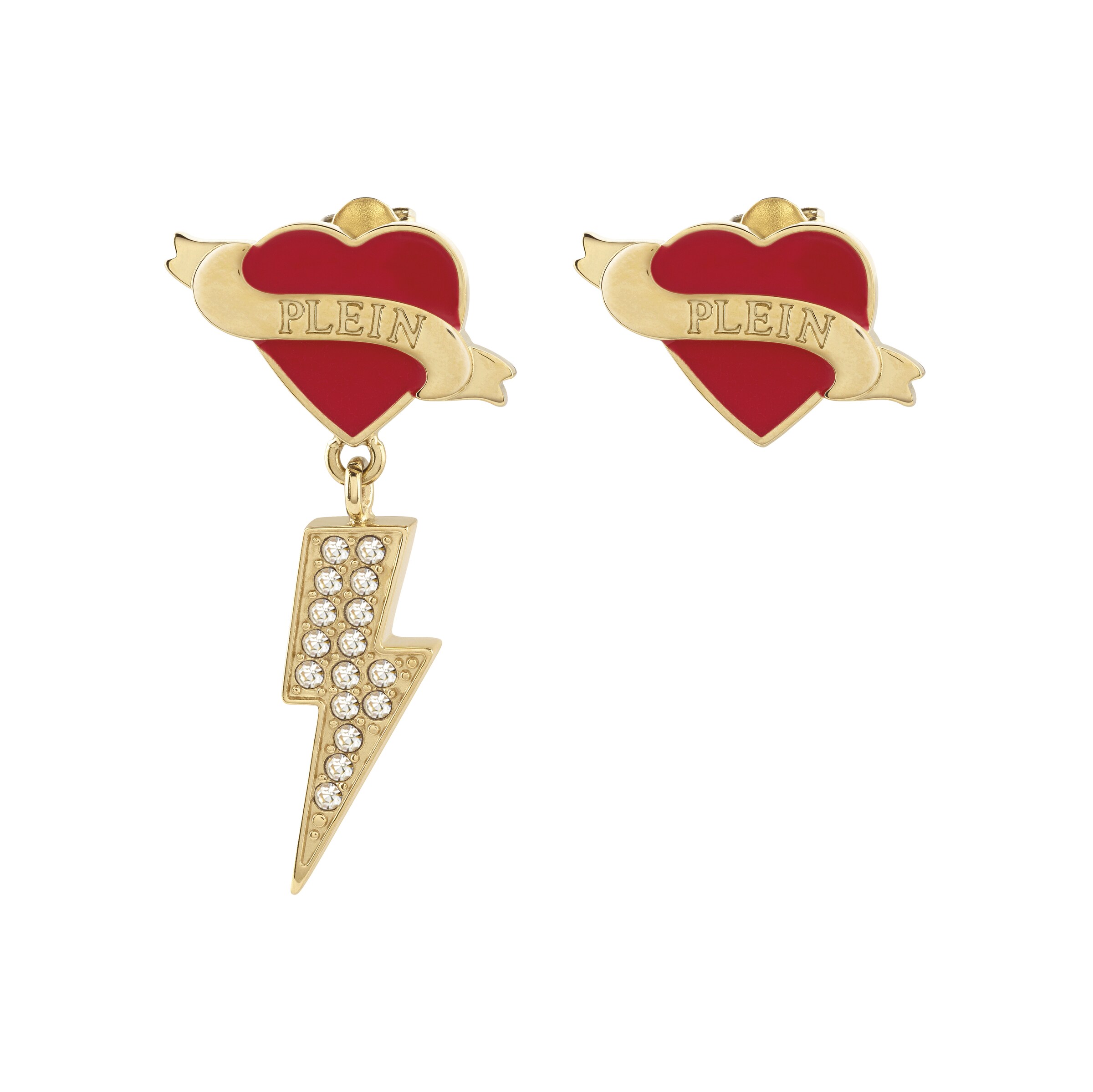 Boucles d'oreilles 'Valentine' Philipp Plein Jewellery en or : devant