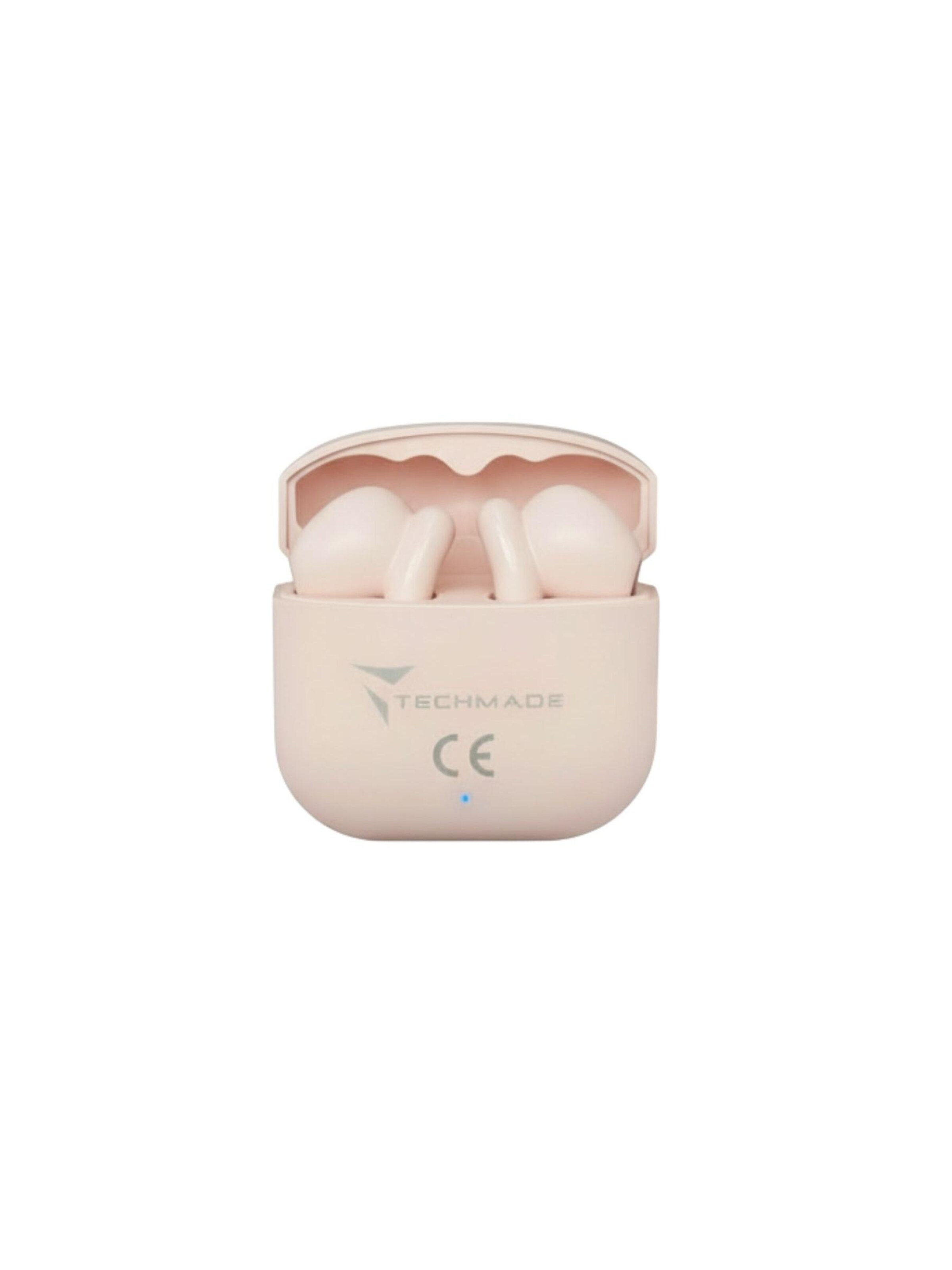 Techmade Digital Watch 'Dynamic 2 Smartwatch – Bundle mit Kopfhörern' in Pink