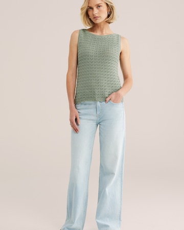 WE Fashion Вязаный топ в Зеленый