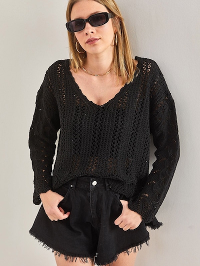 Bianco Lucci Pullover em preto, Vista do artigo