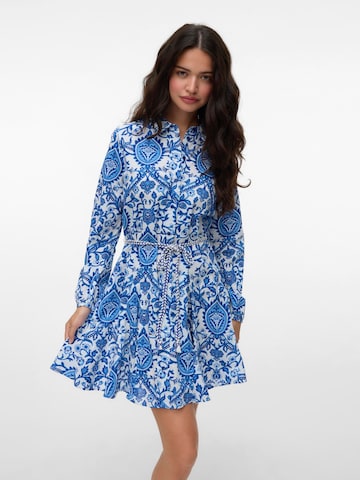 VERO MODA Shirt dress 'VMBrenda' in Blue: front