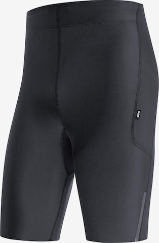 GORE WEAR Skinny Workout Pants 'Impulse' in Black: front