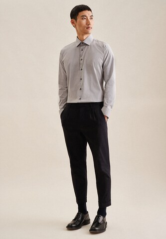 SEIDENSTICKER Slim fit Business shirt in Grey