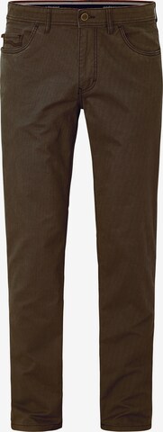 REDPOINT Regular Pants in Brown: front