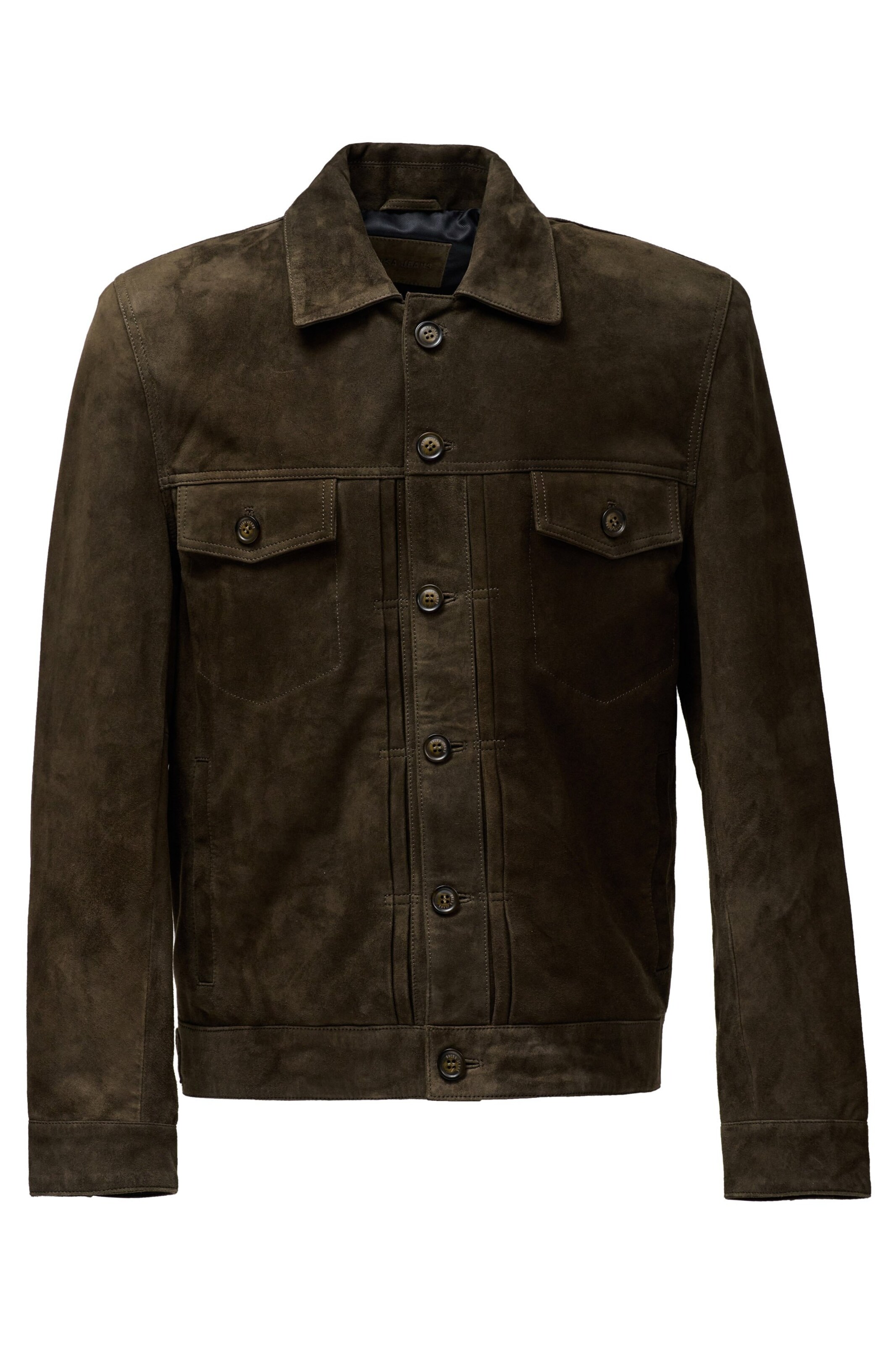 Salsa Jeans Between-Season Jacket in Green: front