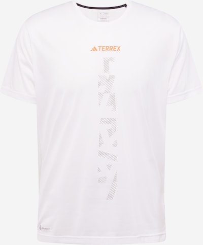 ADIDAS TERREX Performance Shirt 'Agravic' in Grey / Orange / White, Item view
