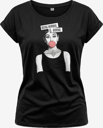 MAKAYA Shirt 'Normal is Boring' in Black: front