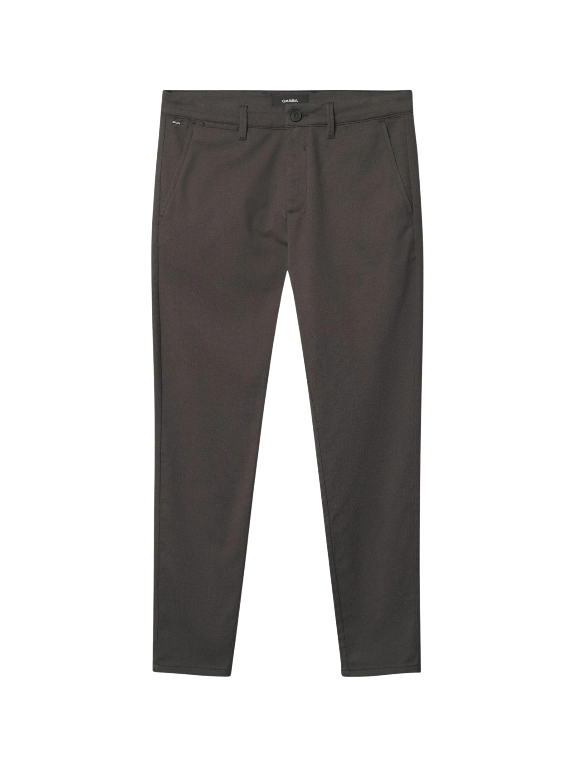 GABBA Slimfit Hose 'Paul' in Braun: Vorderseite