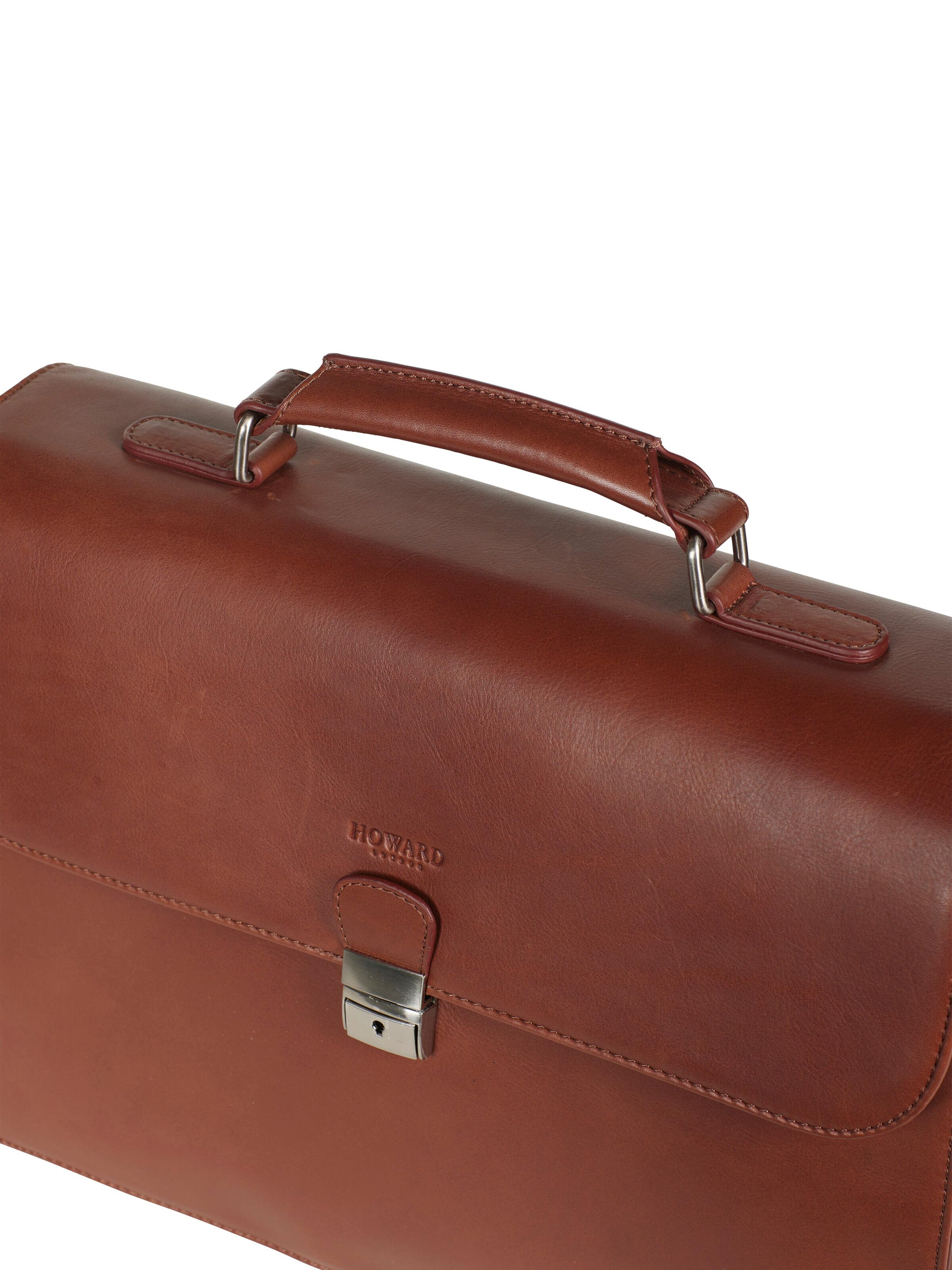 Valigetta ventiquattrore 'Briefcase Bag Eric Brown' di Howard London in marrone