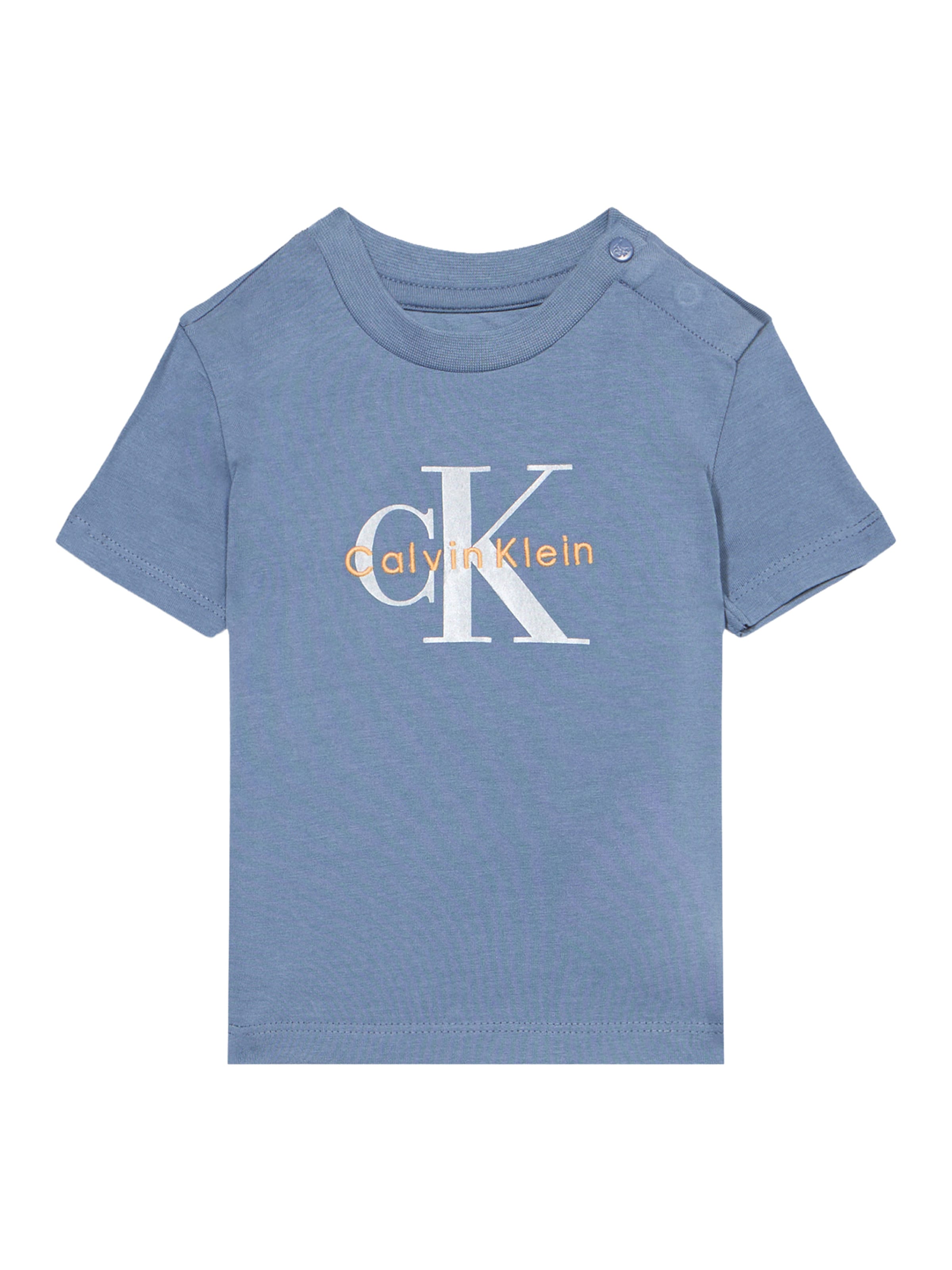 T-Shirt Calvin Klein Jeans en bleu : devant