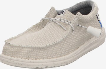 HEY DUDE Moccasins in White: front