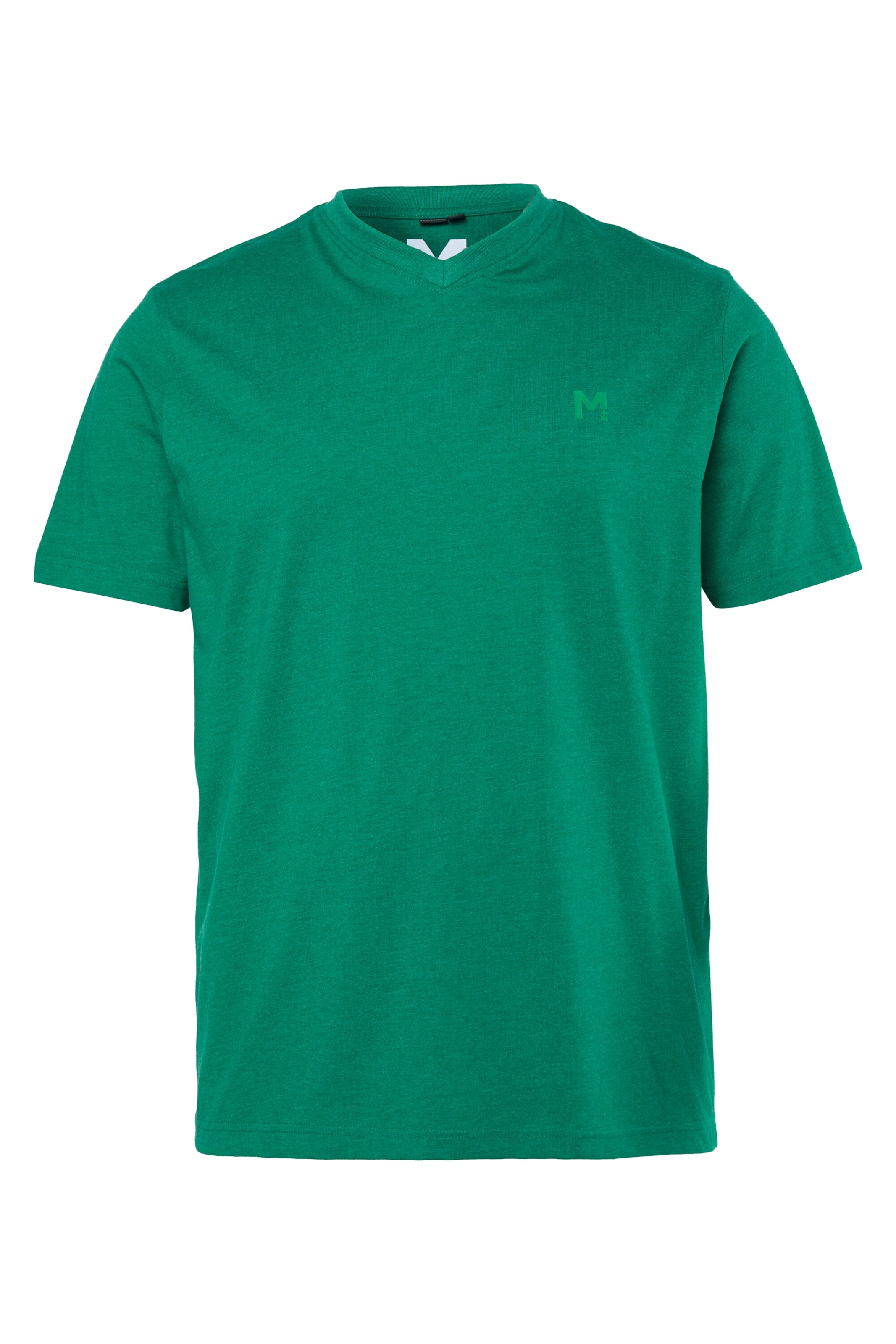 Men Plus Shirt in Green: front