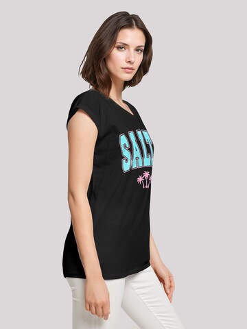 T-shirt 'Beach Summer Vacation Salty' F4NT4STIC en noir