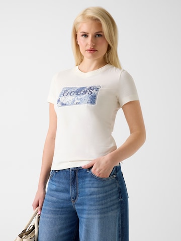 GUESS - Camiseta 'QUID' en beige: frente