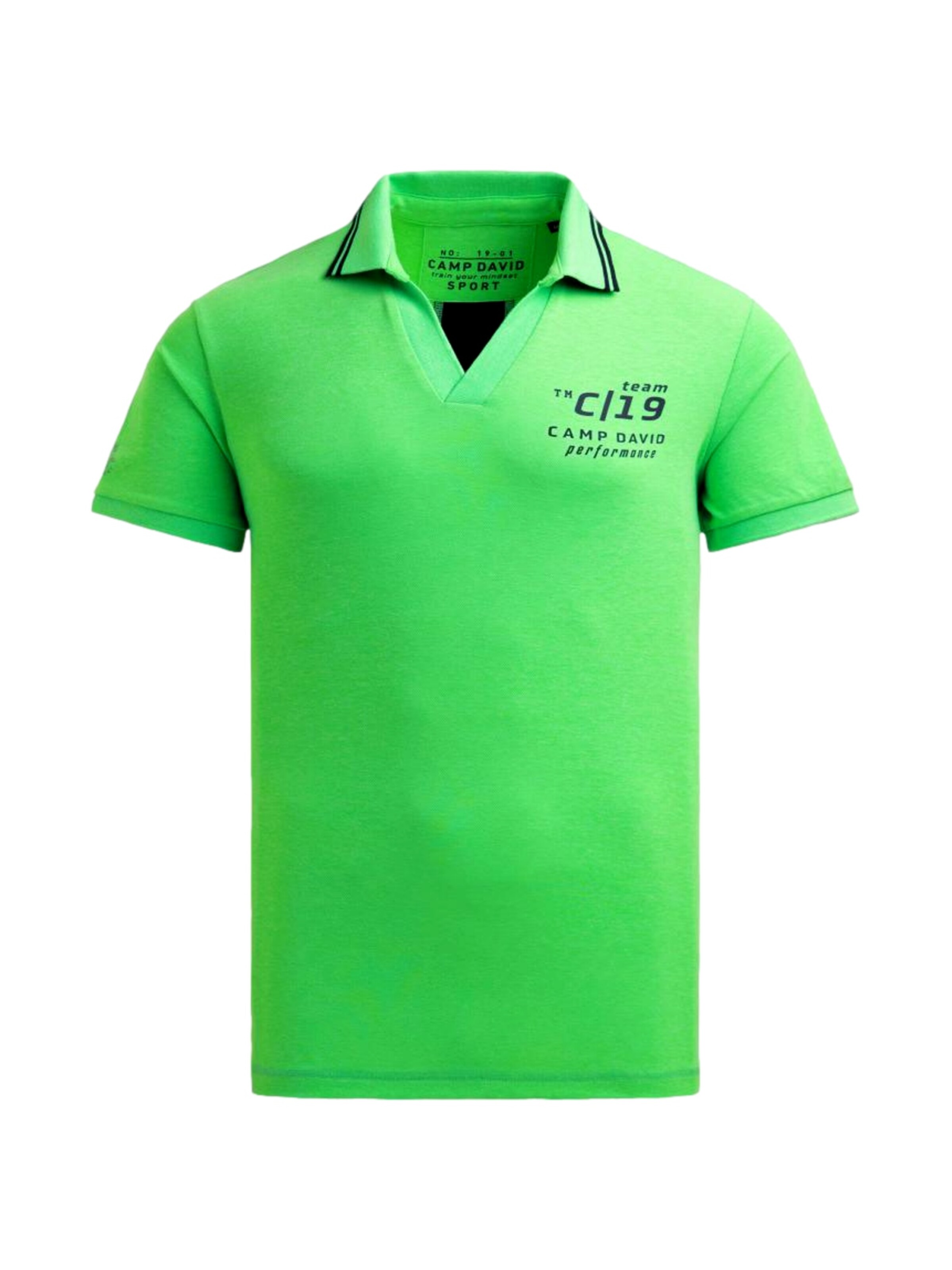 T-Shirt 'Game.Set.Match' CAMP DAVID en vert : devant