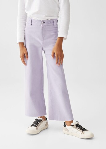 MANGO KIDS Wide leg Jeans 'Seamless' in Purple: front