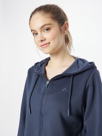 ONLY PLAY Athletic Zip-Up Hoodie in Blue