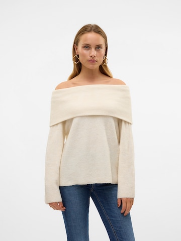 Pull-over 'VMEra' VERO MODA en beige : devant