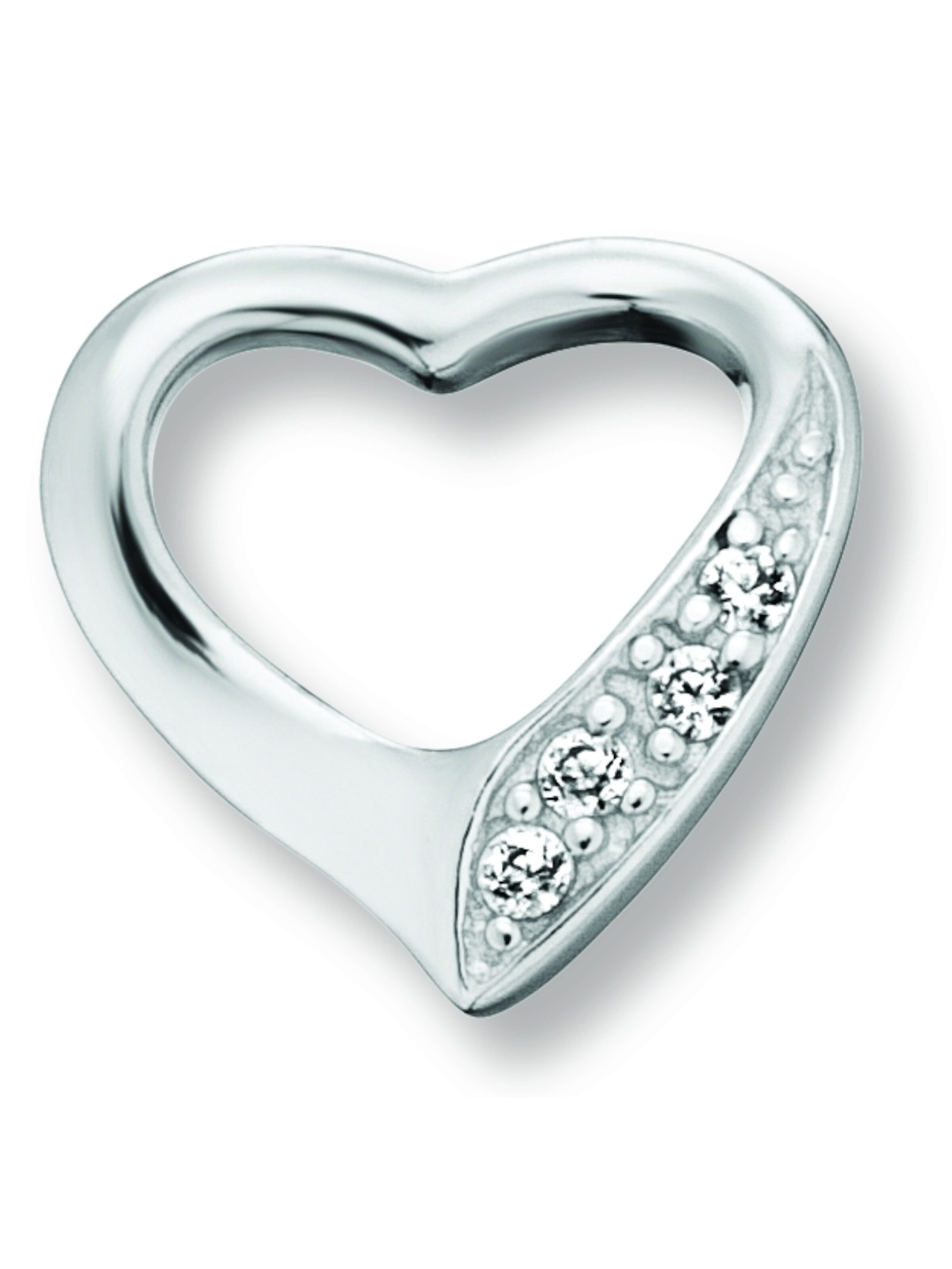 ONE ELEMENT Anhänger 'Herz' in Silber: Vorderseite