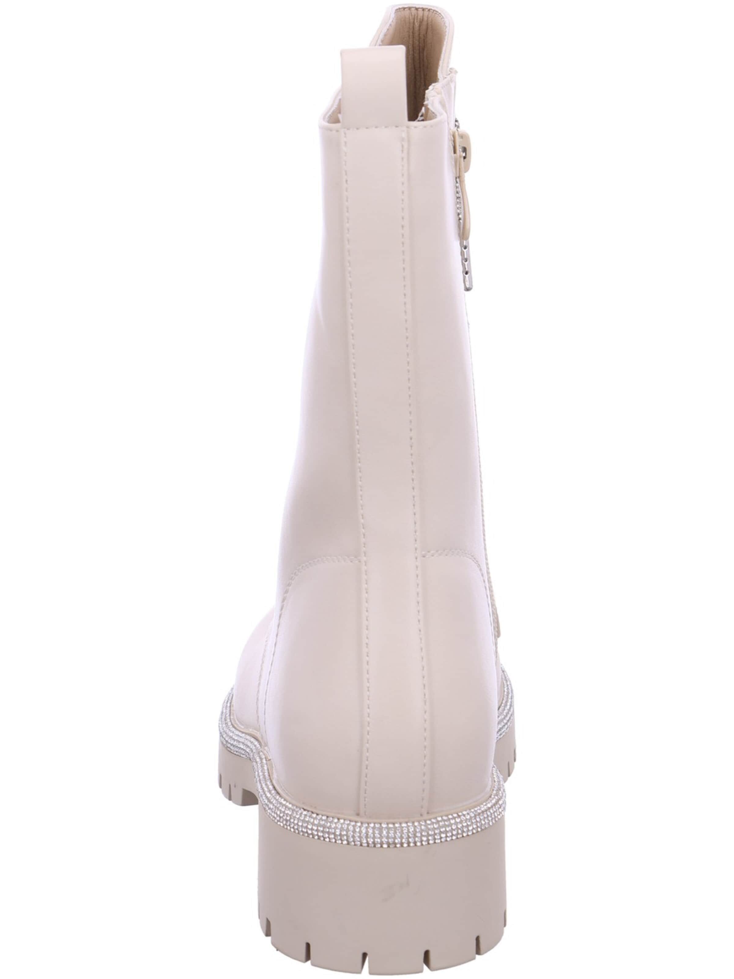 LA STRADA Lace-Up Ankle Boots in Beige
