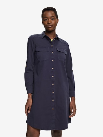 Robe-chemise ESPRIT en bleu : devant