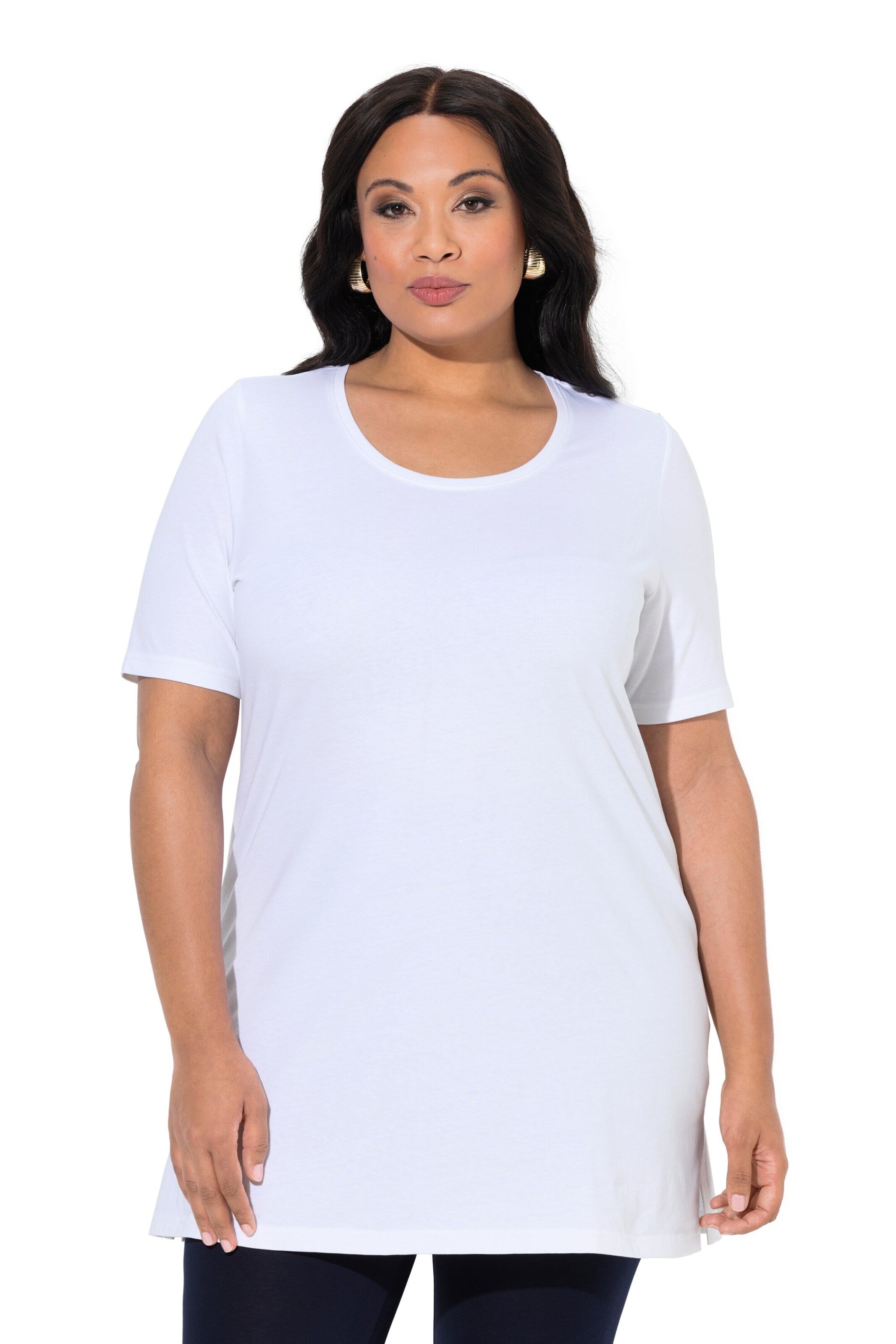 Ulla Popken Shirt in Wit: voorkant