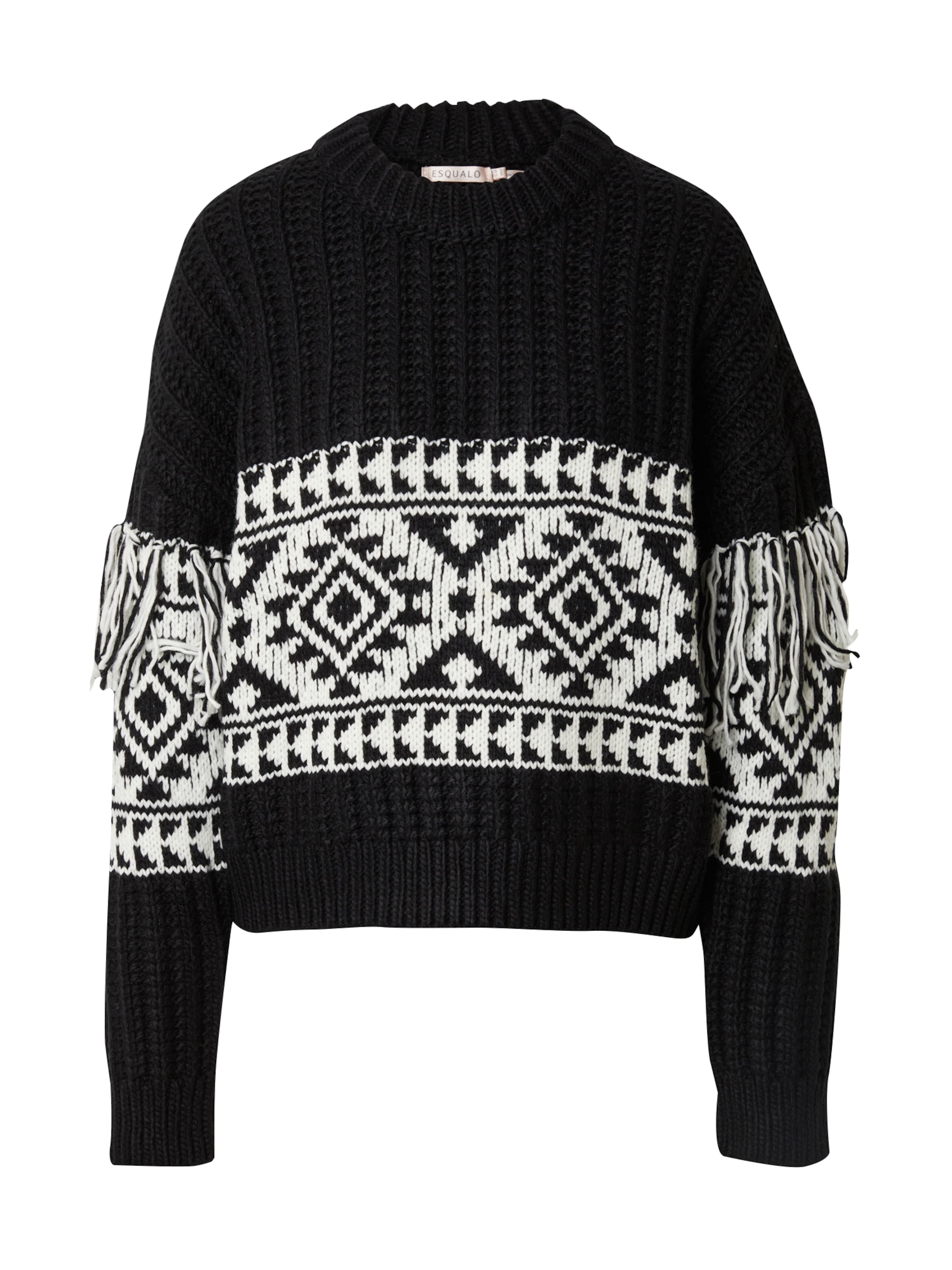 Esqualo Пуловер в черно: отпред