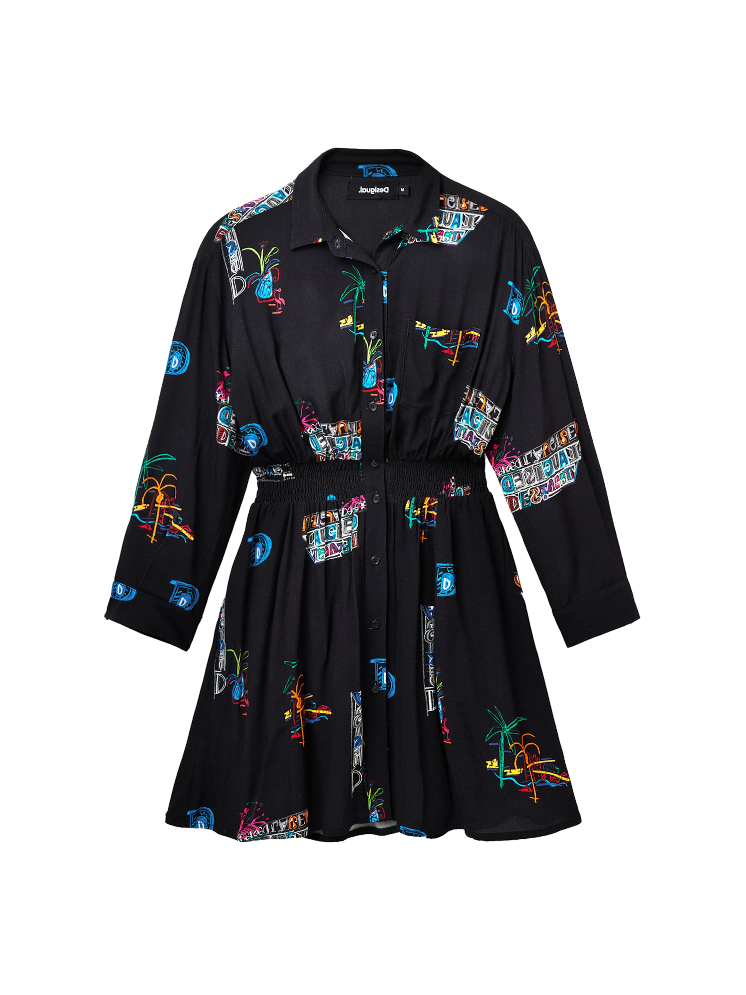 Rochie tip bluză 'DRESDE' de la Desigual pe negru: față