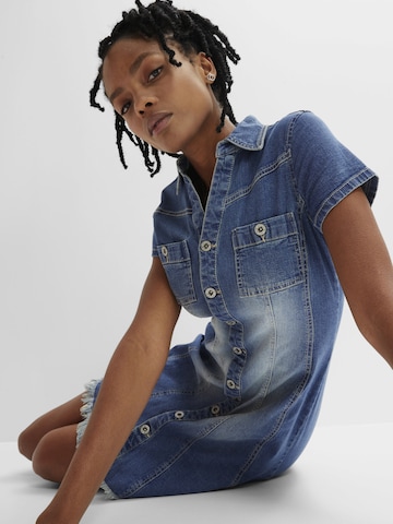 bonprix Blousejurk in Blauw