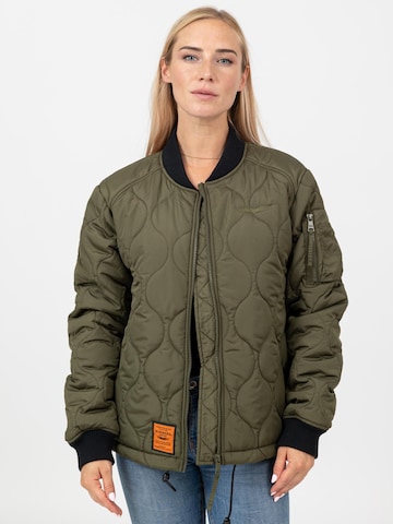Bombers Between-Season Jacket 'ALTON WOMEN' in Green: front