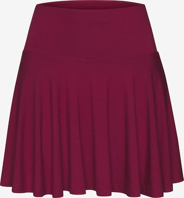 VIVANCE Skinny Skirt in Red: front